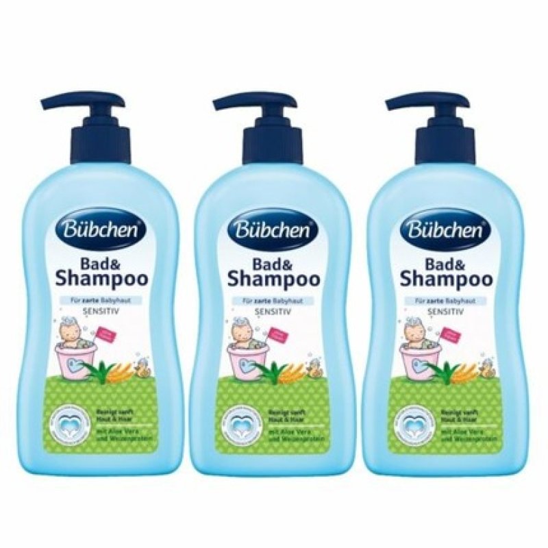 Bubchen Bath & Shampoo Baby Care from Germany 400ml 13.52 fl oz - Pack of 3