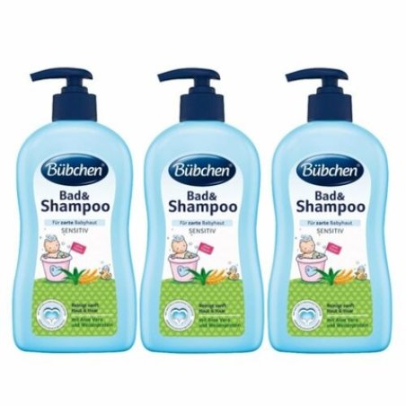 Bubchen Bath & Shampoo Baby Care from Germany 400ml 13.52 fl oz - Pack of 3