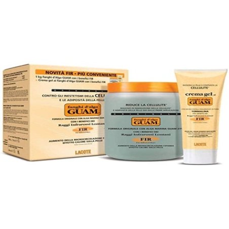 Guam D'Alga Mud for Comfort 1kg and Cream-Gel with Infrared Benefits 200ml Ivory