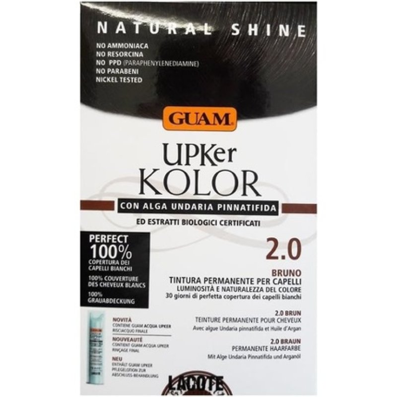 Guam Upker Kolor Natural Permanent Hair Colour with Undaria Seaweed and Organic Ingredients