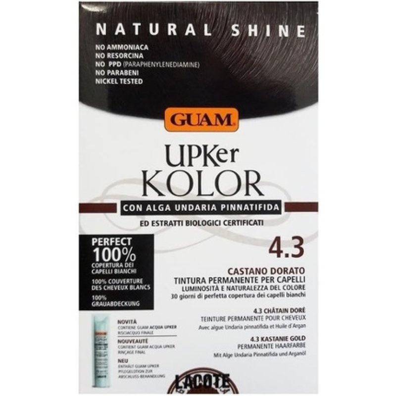 Guam Upker Kolor Natural Permanent Hair Colour with Undaria Seaweed and Organic Ingredients