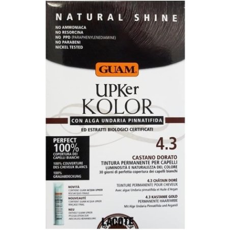 Guam Upker Kolor Natural Permanent Hair Colour with Undaria Seaweed and Organic Ingredients