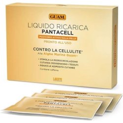 Guam Pantacell Liquid Refill Bags Anti-Cellulite Intensive with Seaweed, Dead Sea, Caffeine and Anti-Cellulite Complex