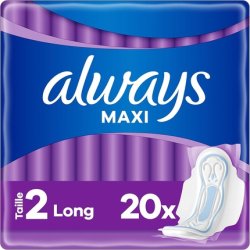 Always Maxi Damenbinden Size 2 Long with Wings 20 Pads