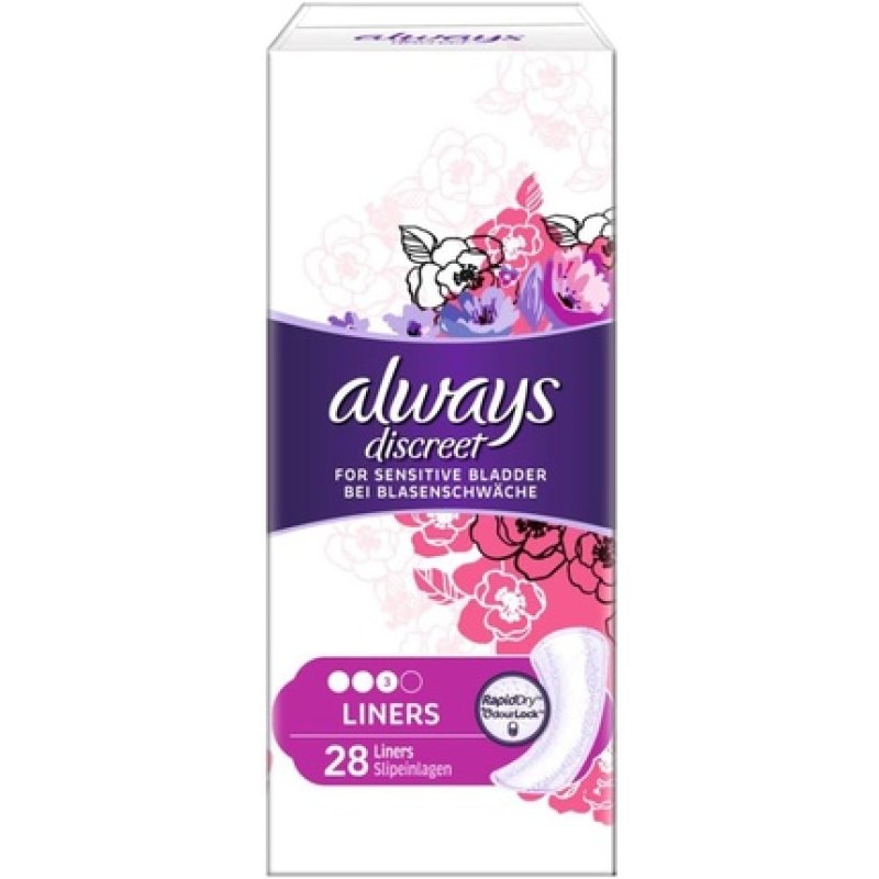 Always Discreet Incontinence Pads for Women Normal Absorb Odors and Moisture Prevent Leakage