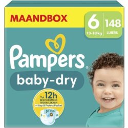 Pampers Nappies Size 6 Baby-Dry Extra Large Monthly Box