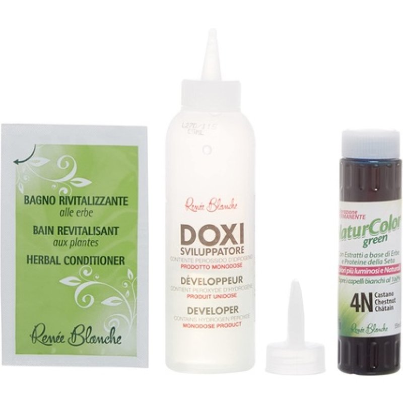 Permanent Natur Color Green 4 Brown Hair Dye