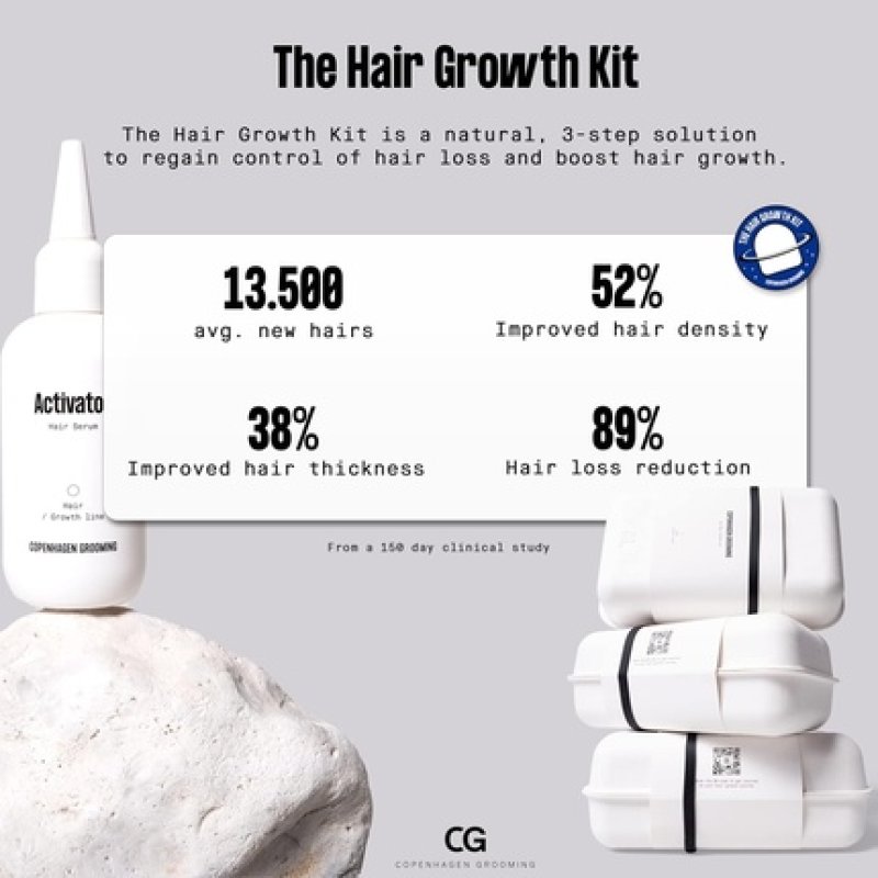 Hair Growth Kit with Activator Hair Growth Serum and Moonroller