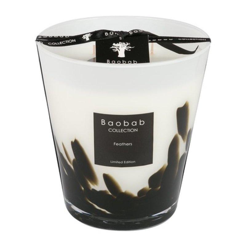Baobab Feathers Candle Medium 16cm
