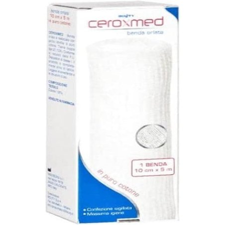 Ceroxmed Hemmed Bandage 10cm X 5m