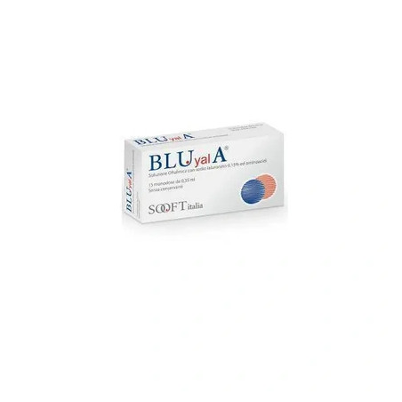 Fidia Farmaceutici Blu Yal A Eye Drops - 15 Single-Dose Vials, 0.30 Milliliters