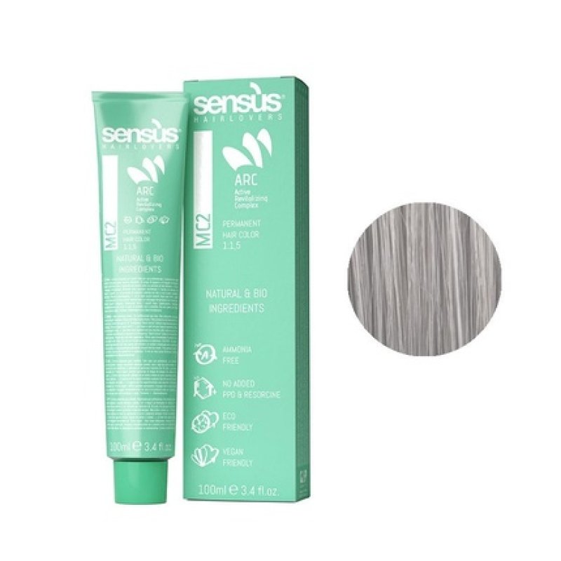 Sensus Mc2 Permanent Hair Color 11.1 Ultra Platinum Ash Blonde