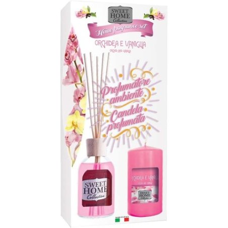 Sweet Home Collection Gift Set Orchid & Vanilla Diffuser Candle