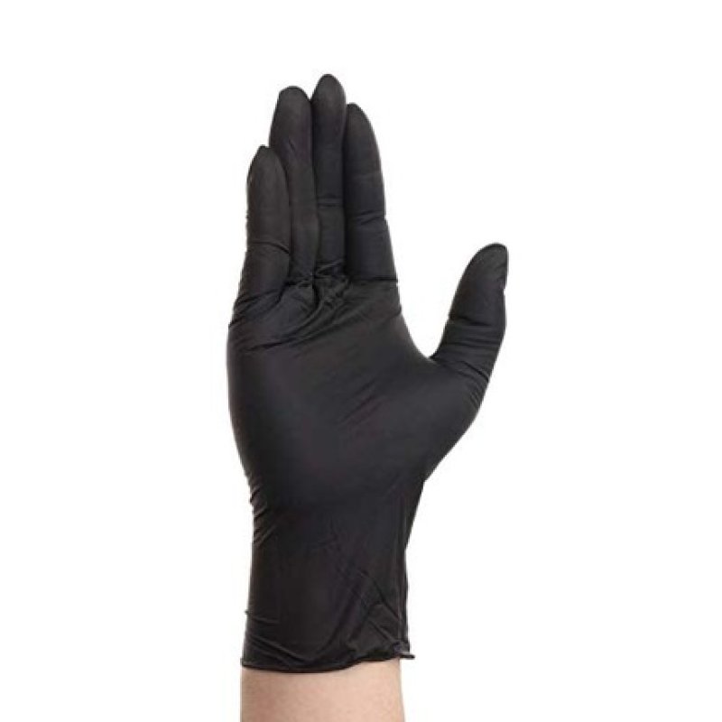 Rays Biosoft Pf Black 100 Nitrile Gloves Powder Free