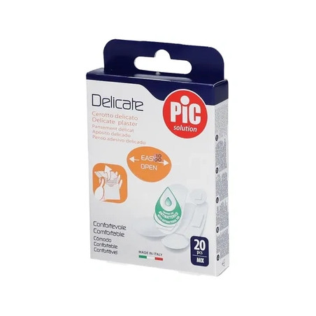 Pikdare Pic Delicate Hypoallergenic Antibacterial Mix 20 Bandages