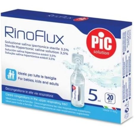 Pic Rinoflux Hypertonic Nasal Decongestant Solution 20 Vials x 5ml