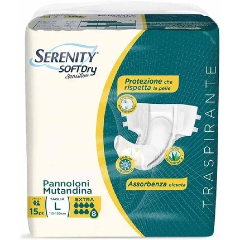 Serenity Soft Dry Sensitive Extra Diapers Size L