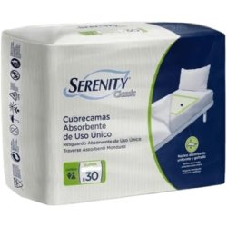 Serenity Soft Dry Sensitive Absorbent Pads 60x60cm for Incontinent Patients 30 Pack