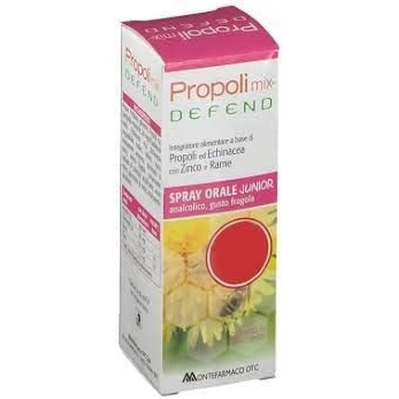Montefarmaco Propoli Mix Defend Junior Oral Spray Strawberry Flavor 30ml