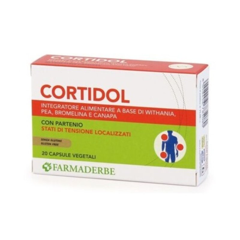 FARMADERBE Cortidol Natural Pain Relief Supplement 20 Capsules