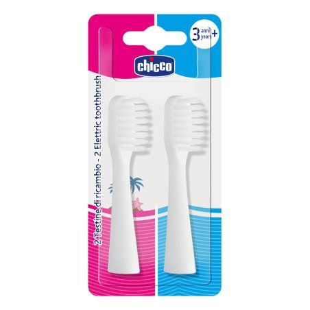 Chicco Classic 00008545010000 toothbrush head 2 pc(s) White