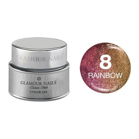 Vip Glamour Color Gel Rainbow 8 - 5 Milliliters