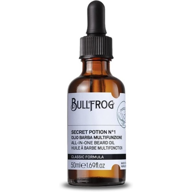 Bullfrog All-In-One Secret Potion No.1 Beard Oil 50ml Softening Hydrating Nourishing