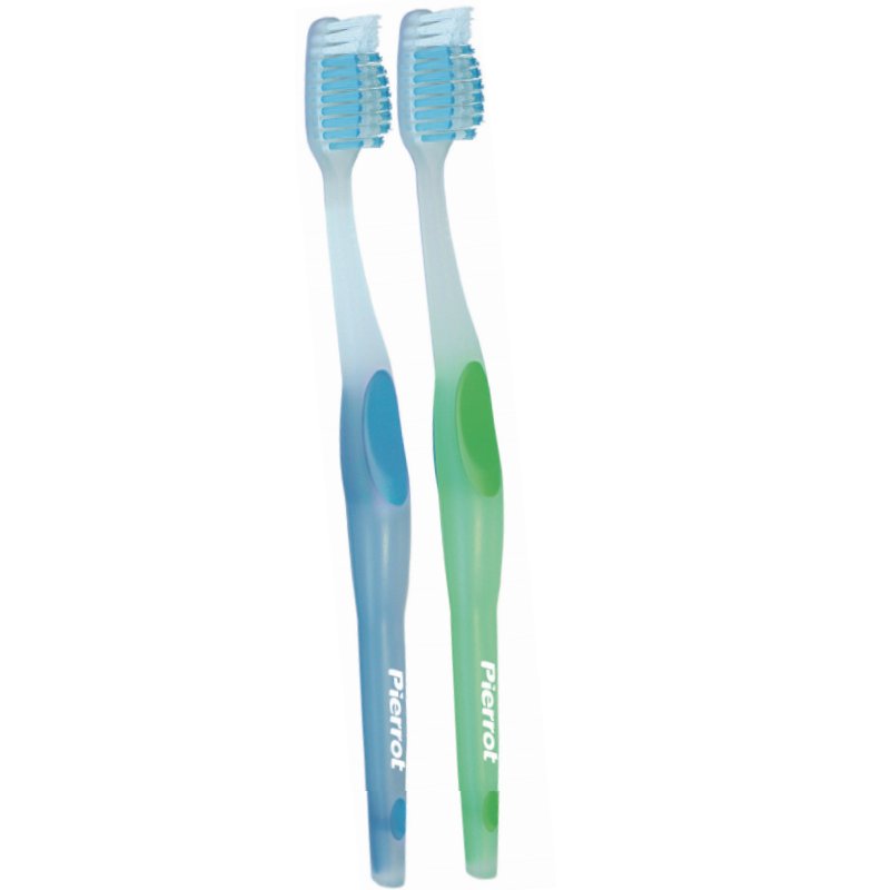 Pierrot Action Tip Medium Toothbrush - 2 Pieces Per Pack