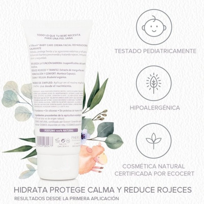 Elifexir Baby Care Soothing Repairing Face Cream for Babies 50ml