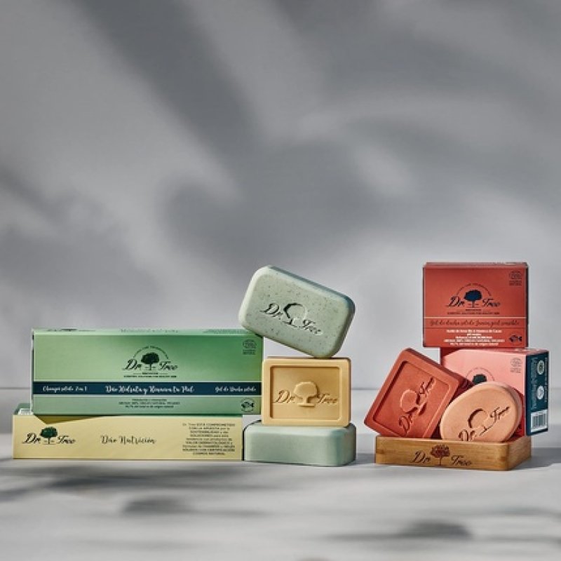 Dr. Tree Duo Solid Nutrition Solid Shampoo Nourishing Shower Gel Sulfate-Free Paraben-Free Nourishes Revitalizes and