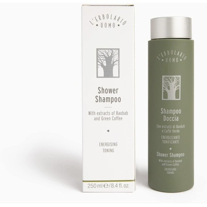 LErbolario Uomo Shower Shampoo For Unisex 8.4oz