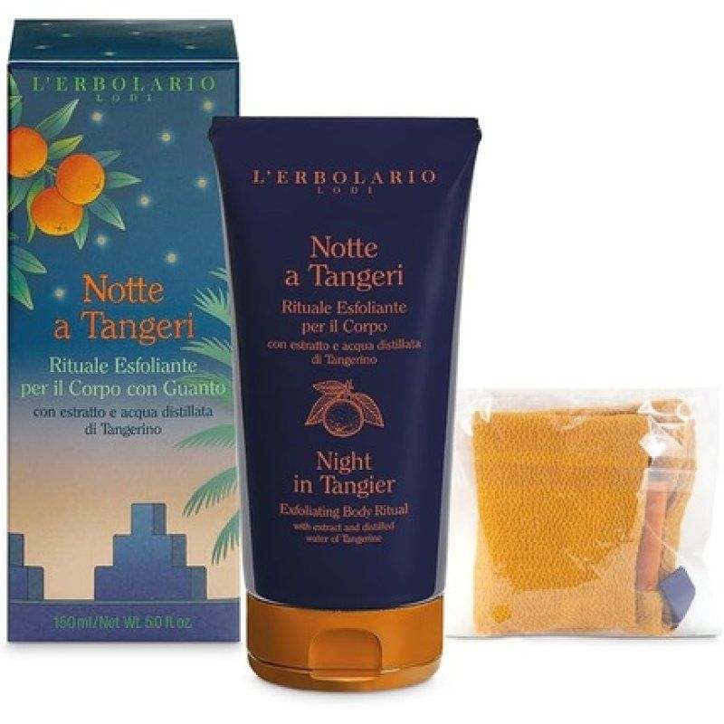 L'Erbolario Notte a Tangeri Exfoliating Body Ritual with Glove 150ml