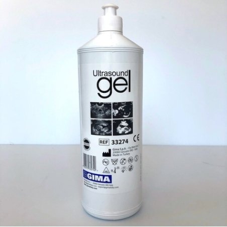 Gima Ultrasound Gel 1000 Milliliters - Ideal For Medical Ultrasound Procedures