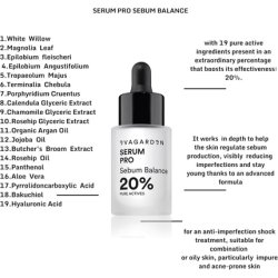 Serum Pro Sebum Balance 20% Pure Actives by Evagarden for Women 0.68 Oz
