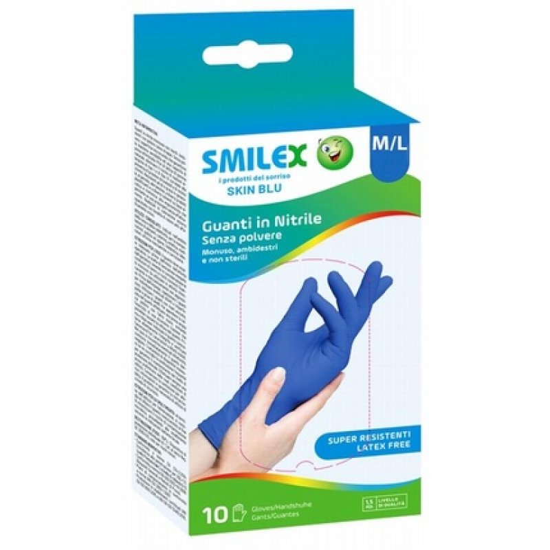Smilex Nitrile Gloves 10 pcs Powder-Free
