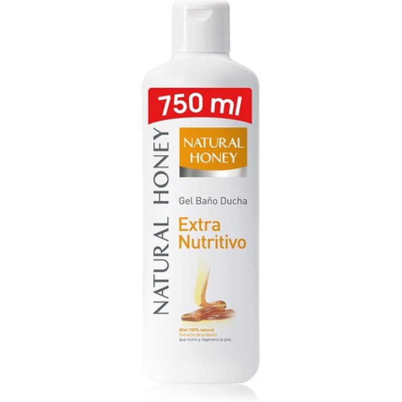 Natural Honey Gel De Baño Extra Nutritivo Con Miel 750 Ml