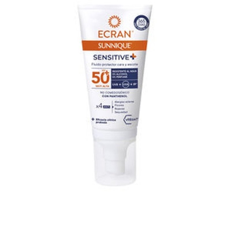 Ecran Sunnique Sensitive Facial Sunscreen Spf 50 - 50 Ml