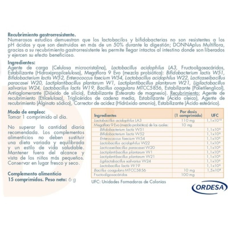 Donna Plus Flora Intima 14 Capsules