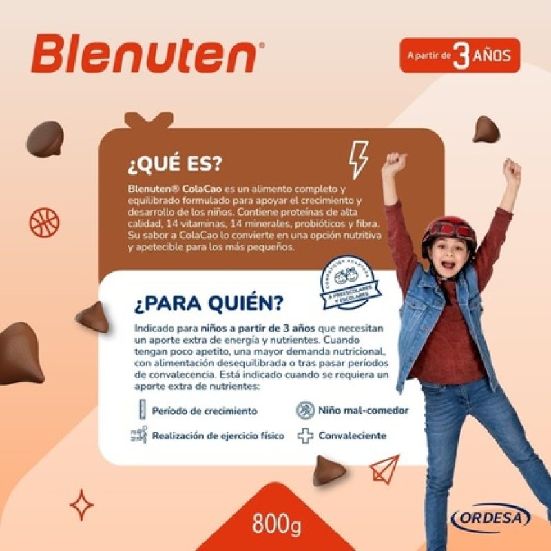 Blenuten Cola Cao Dietary Supplement for Children 800g