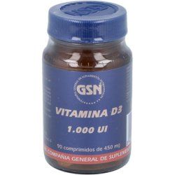 Nutricosmetics GSN Vitamin D3 1000 IU 90 Capsules