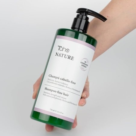 Tahe Nature Sulfate-Free Shampoo for Fine Hair with Natural Polyphenols, Soy Oil, Arginine, Biotin, and Provitamin B5