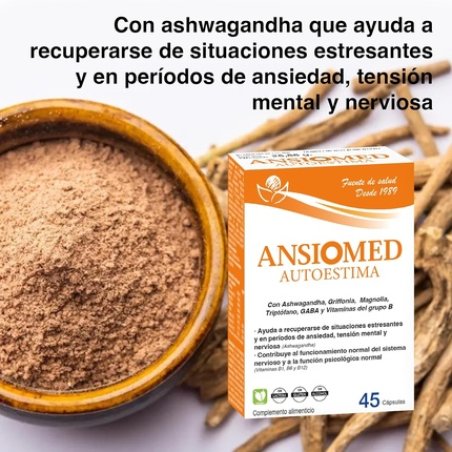 Ansiomed Herbetom Self-Esteem Bioserum with Ashwagandha, Magnolia, GABA, Griffonia, Tryptophan and B-Vitamins