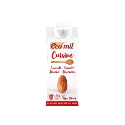 Organic Sugar-Free Almond Cooking Cream 200ml Ecomil