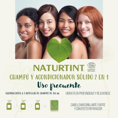 Naturtint Solid Shampoo and Conditioner Frequent Use 75ml Green