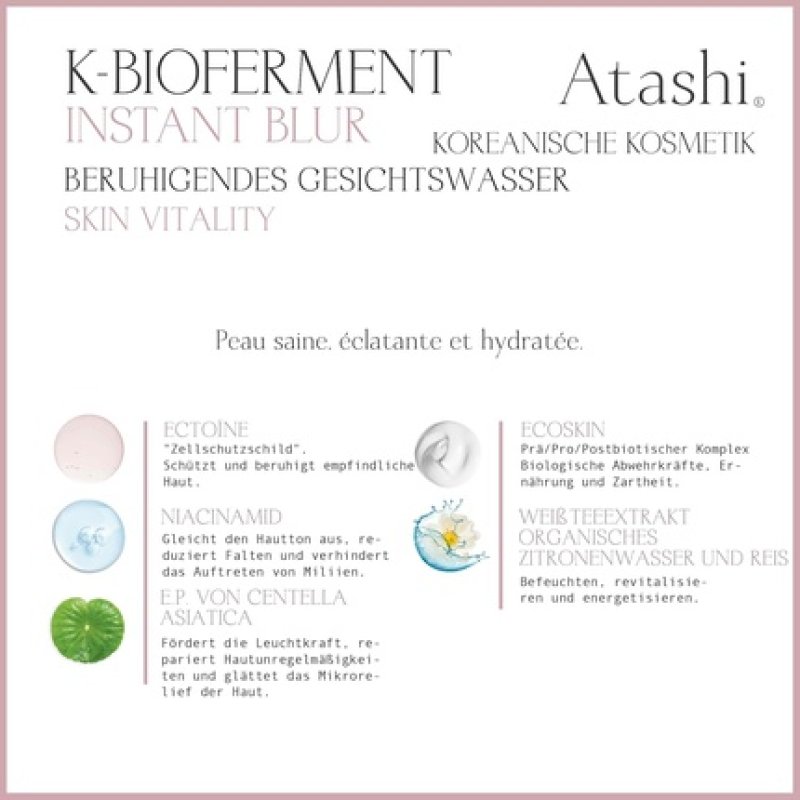 Atashi K-Bioferment Vitality Tonic for the Skin - Soothing Tonic