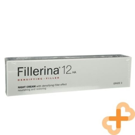 Fillerina 12HA Night Cream Face Grade 3 50ml Restoring Wrinkle Filler Nourishing