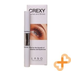 CREXY Gel for Eyelashes and Eyebrows Growth with Two Application Brushes