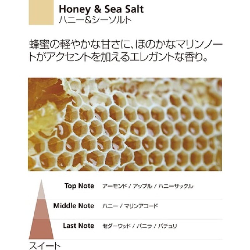 Millefiori Milano 7DIHS Honey and Sea Salt Fragrance Diffuser with 12 Balsa Wood Sticks 500ml