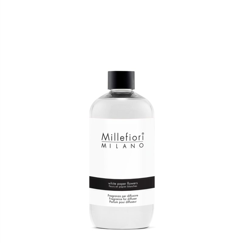 Millefiori White Paper Flowers Bouteille