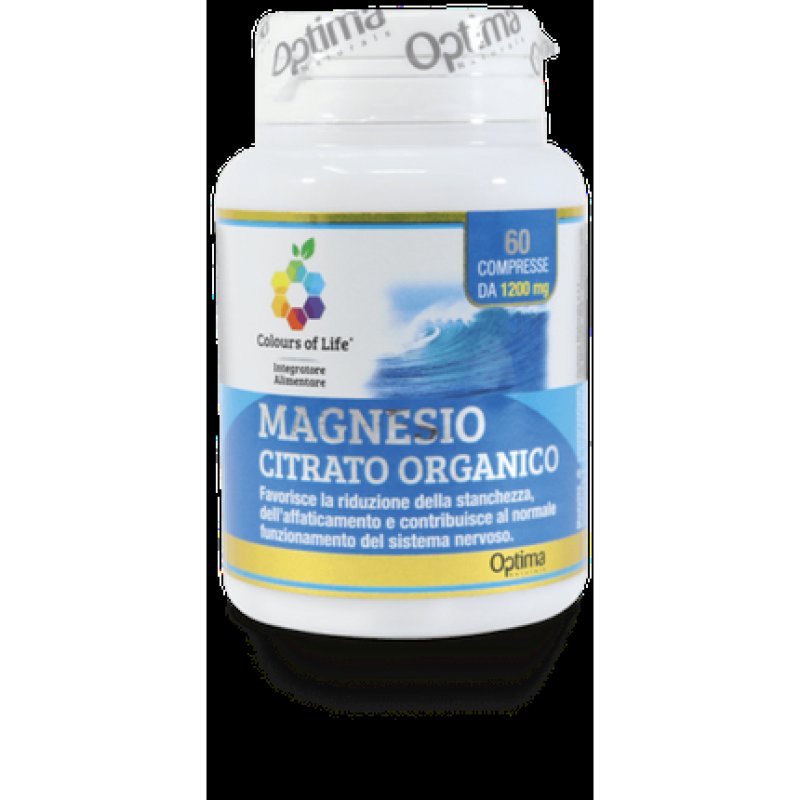 Magnesium Citrate Colors Of Life Optima Naturals 60 Tablets
